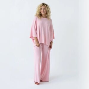 The Foxy Kind Yacht Club Pant Set Cosmo Pink